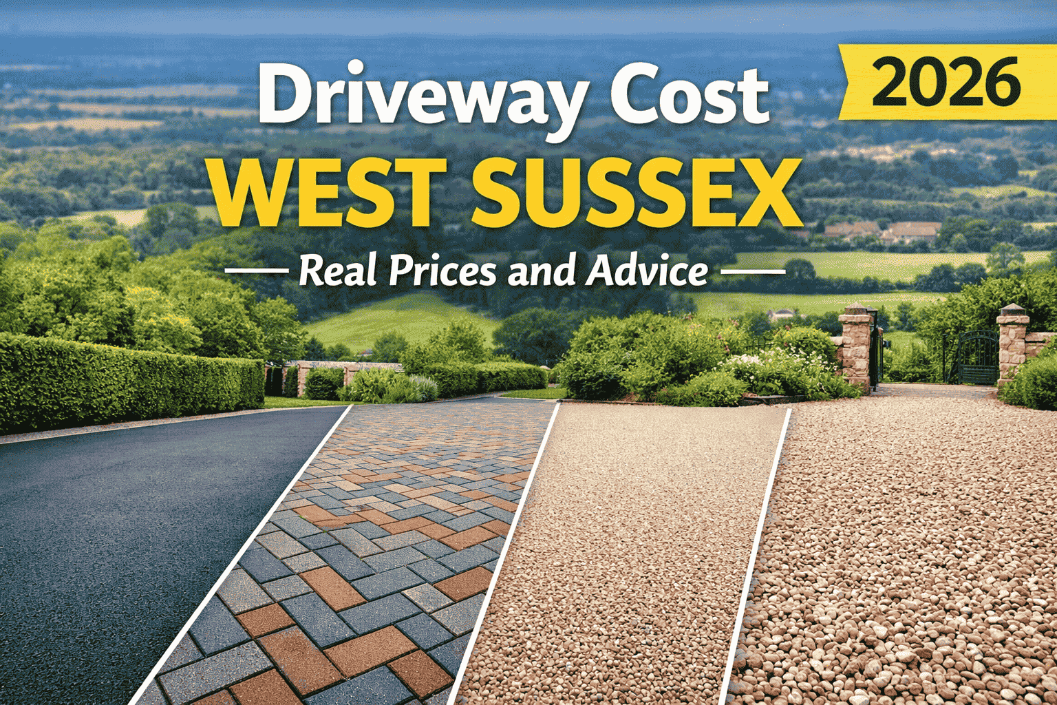 New Driveway Cost in West Sussex