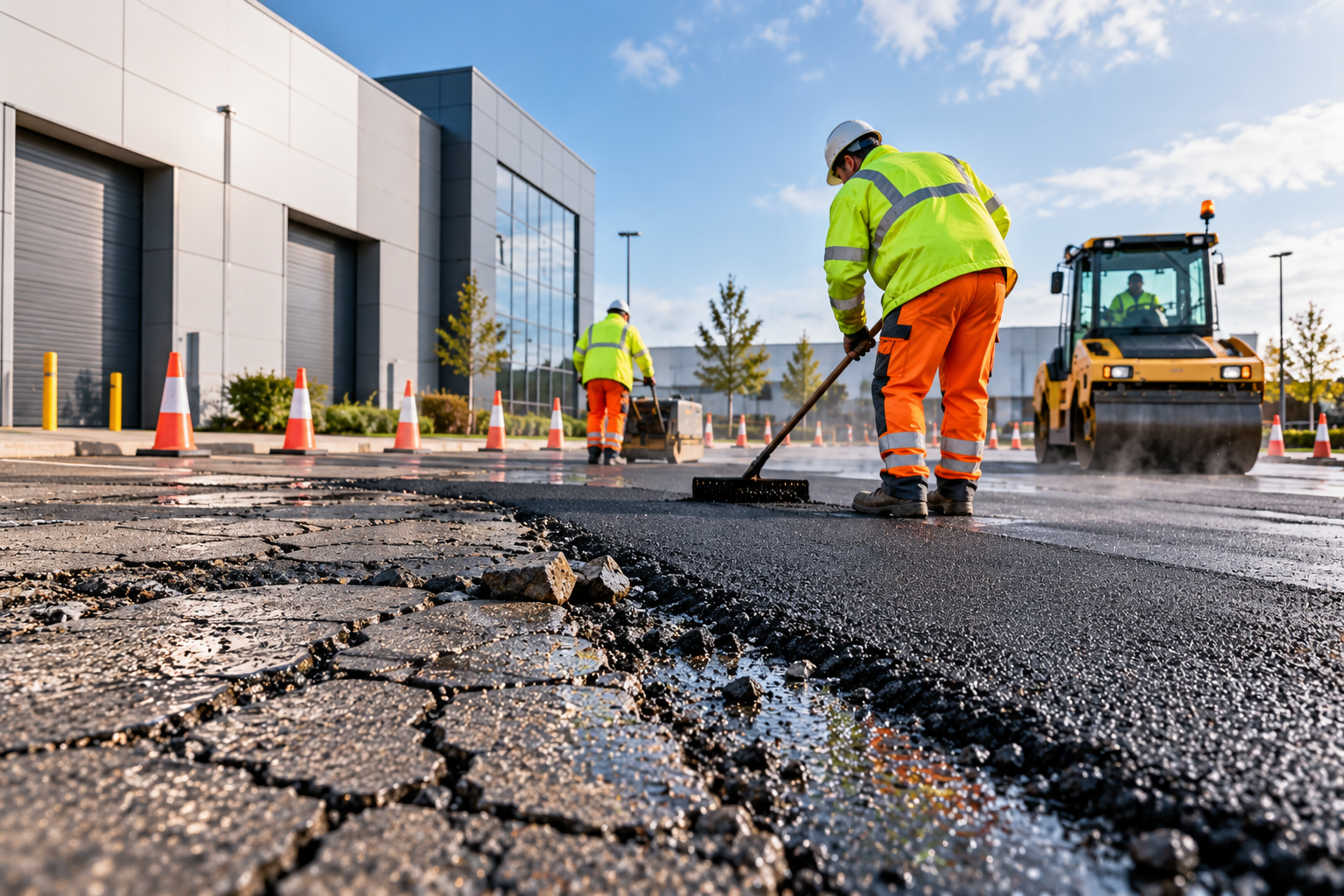 Why Commercial Sites Need Professional Surface Repairs Instead of Temporary Fixes